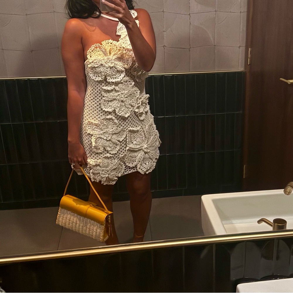 Cult Gaia Kendria crochet dress